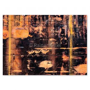 Werftrost auf Leinwand