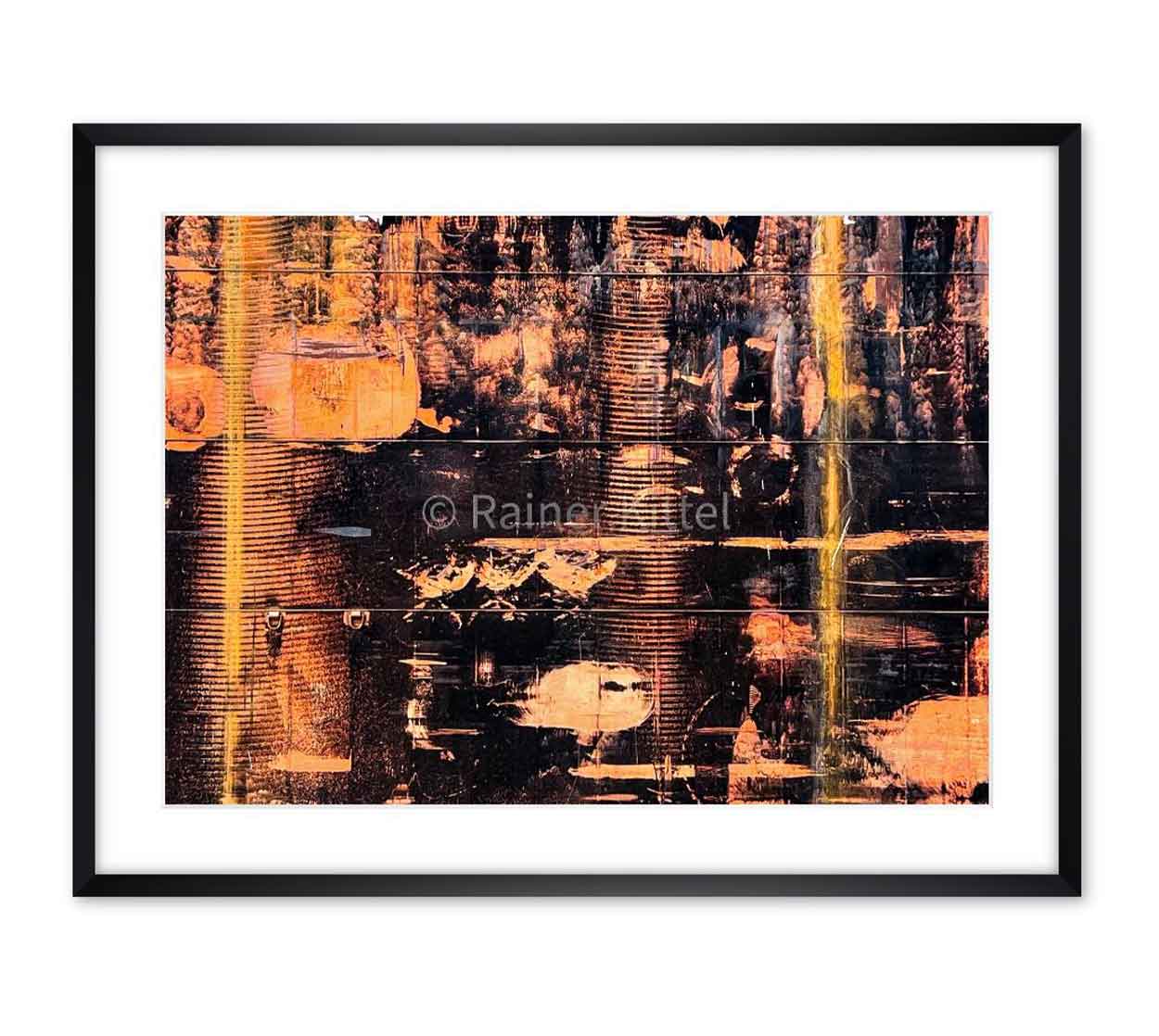 Werftrost mit schwarzem Rahmen